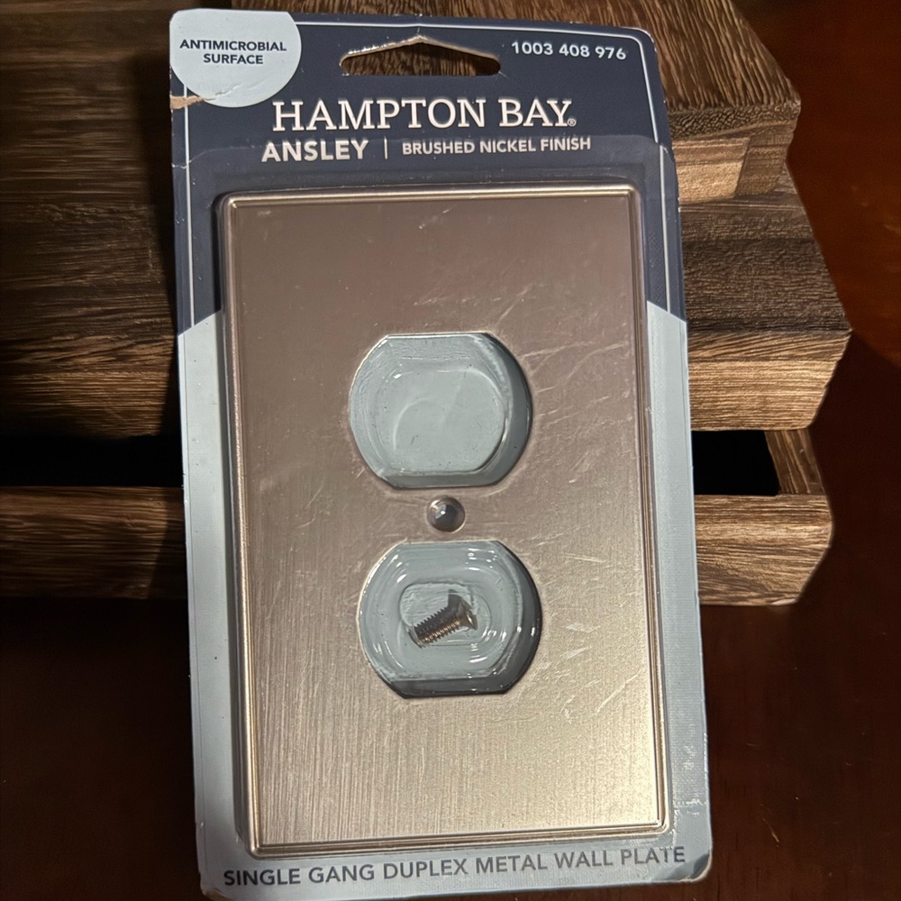 Hampton Bay Brushed Nickel Wall Plate